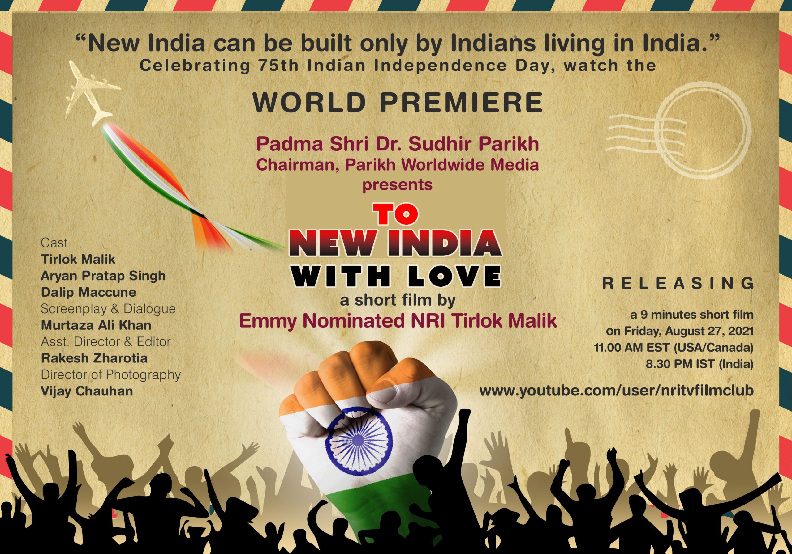To New India with Love by Emmy Nominated NRI Tirlok Malik